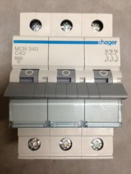 Hager MCN340 Leitungsschutzschalter 40A, 3polig